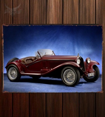 Металлическая табличка Alfa Romeo 6C 1750 GS 005